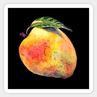 Watercolor Mango Magnet